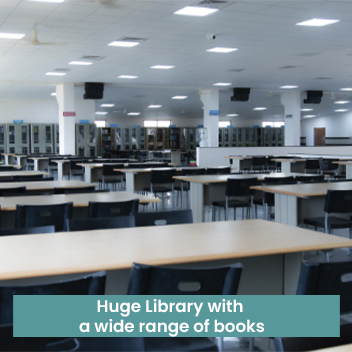 Huge Library with a wide range of books